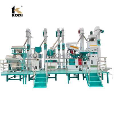 China Rice Mill Large Scale Brown Rice Milling Equipment With Rice Whitener for sale