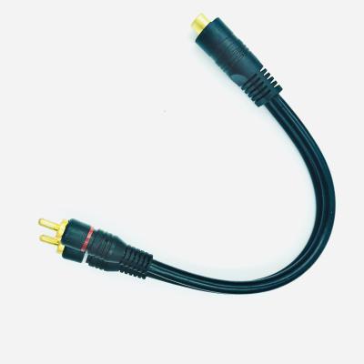 China DVD Player 1rca Famle To Male 2 RCA AV Audio Splitter Cable for sale