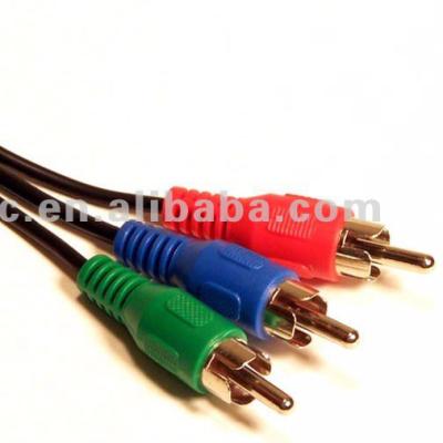 China A/v color head 3rca male cable to male cable for sale