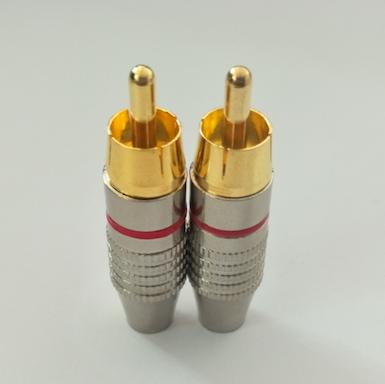 China audio & Video Gold Plated RCA Connector Metal Head for sale