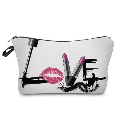 China Wholesale Custom Logo Fashion Design Pencil Bag Brush Storage Pouch Makeup Bag Travel Cosmetic Bag for sale