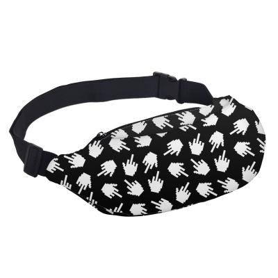 China Water Proof Fashion Polyester Printing Waist Wallet Women Waist Pack Bag Hot Selling Pussy Pack for sale