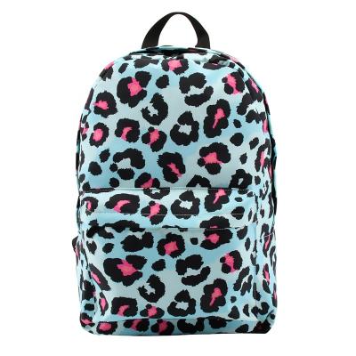 China Wholesale Waterproof Most Popular Unisex Blue Leopard Backpack Stylish Children Schoolbags Love School Bags for sale