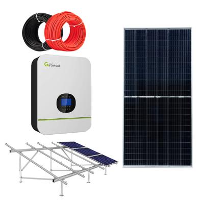 China Domestic Cheap Price On-Grid Solar System 5Kw 10Kw 15Kw 20Kw Full Set Residential Solar System With Panel for sale