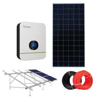 China Home Solar On-Grid Solar System 5Kw 10Kw 15Kw 20Kw System With Battery for sale