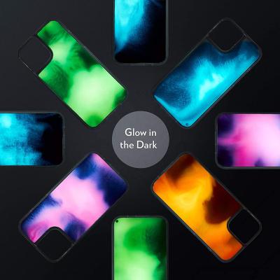 China Metaverse Shockproof Glow in the Dark Luminous Flowing Neon Liquid Lava Case Glitter Quicksand Phone Case For iPhone 11 12 13 Pro Max for sale