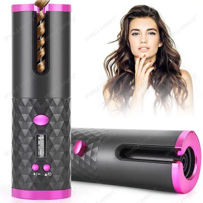 China Portable Electric Curling Irons Cordless Refilling Automatic Rotating Styling Curling Irons Styling Irons Portable Irons for sale