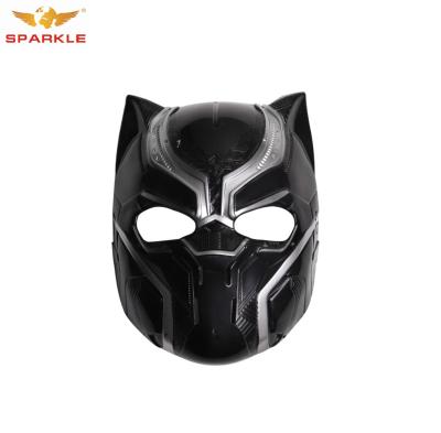 China Black Friday Marvel Black Panther Latex Halloween Costume Mask Crying Chadwick Boseman For Kids Adult Wakanda Black King Forever for sale