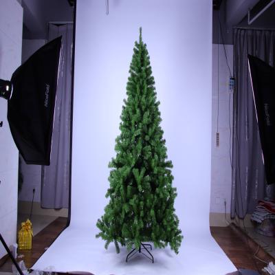 China Lovely New Pet Christmas Tree PVC Artificial Green Hinged Festival Decoration 210cm Christmas Tree for sale