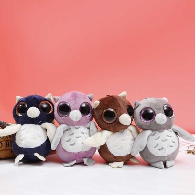 China New Plush Kids Toy Big Eyes Owl Key Chain Soft Toy Plush Owl Wholesale Cute Cartoon Plush Soft Toy Plush Owl for sale