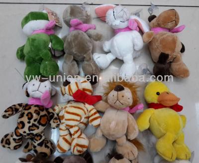 China Bouquet Decoration Stuffed Soft Plush Duck Lion Tiger Elephant Dog Small Beautiful for sale