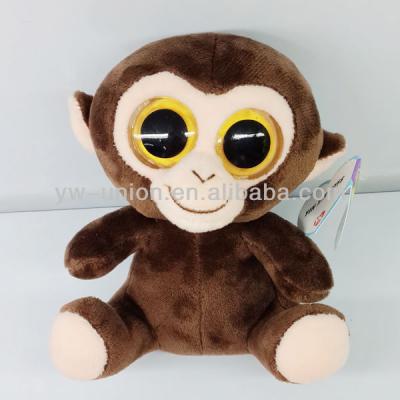 China Promotion Big Eyes Plush Stuffed Monkey Soft Toys Monkey / 13cm Small for sale