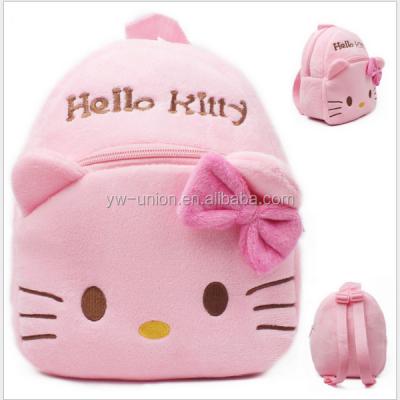 China Eco-friendly good quality pink cat shaped plush bag 2016 fashional backpack for sale