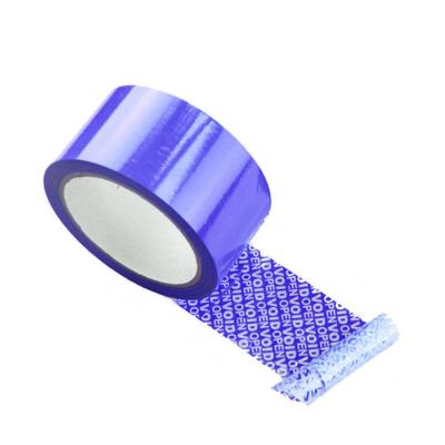 China Waterproof Custom Open Seal Tamper Proofs Zero Tamper Transfer Serial Number Adhesive Tape for sale