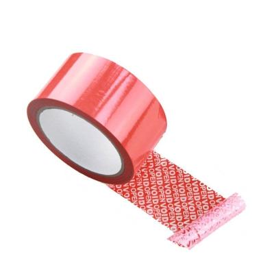 China Waterproof Partial Transfer Vacuum Tamper Proof Anti Theft Security Open Sealing Adhesive Tape for sale