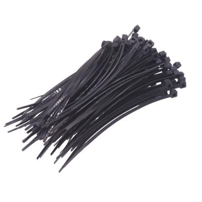 China New Arrived Free Sample Nylon 8 10 12 14 Inch PA66 Black Nylon Self Locking Cable Tie / Zip Tie Factory for sale