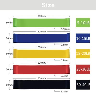 China High Quality Body Buliding NATUDON Non-latex Resistance Bands Mini Loop Bands Band for sale