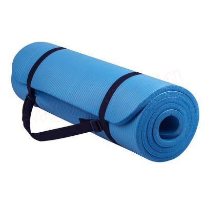 China Best Fitness Gym Natudon Gym Logo 10 Millimeter Nbr Yoga Mat Cheap Folding Thick Yoga Mat Custom Best Fitness Eco-friendly Exercise for sale