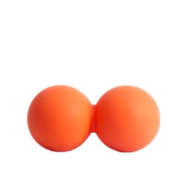 China NATUDON 2021 Indoor Movable Solid Silicone Peanut Yoga Gym Double Exercise Balls For Massage for sale