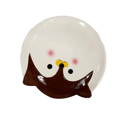 China Disposable Custom Cute Animal Style Ceramic Kitchenware Tableware Set Ceramic Tableware For Gift for sale