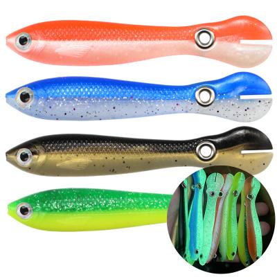 China New Simulation Small Grumpy Loach Lures Soft 100mm/6g Baits Artificial Soft Lures SFL-003 for sale