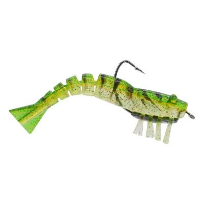 China Customized realistic bionic color simulation jerkbait mixed swimbait segmented tic silicon fishing lure YHRX-04A for sale