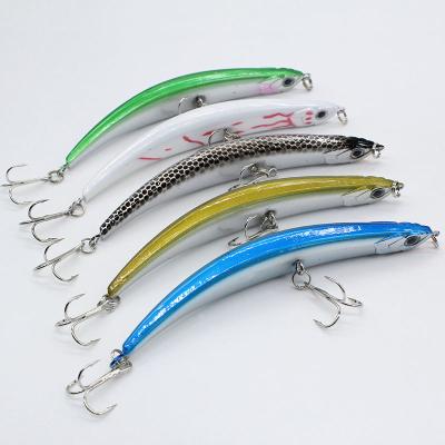 China Hard Bait ABS Pencil 95mm 8g Floating Death Bent Body Lure Surf Fishing Lure Lead Stickbait PCL-005 for sale