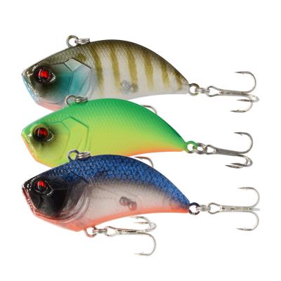 China Hot Selling Rattle Swimbait 3D Artificial Submerged Eyes Fishing Lure Heavy Vibe Lipless Lure For Freshwater SO55 for sale