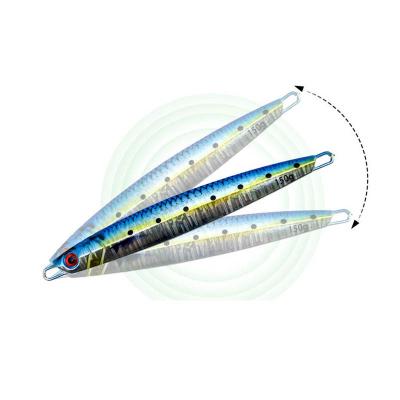 China New 150g Fast Sinking Long Casting Lure Lead Speed ​​Jig Slow Building Seawater Ice Fishing GT YHQR-18 for sale