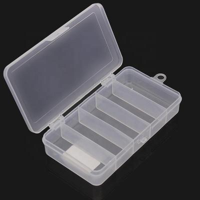 China Small Plastic Clear Plastic Obvious Fishing Tackle Box Fishing Lure Bait Hooks Accessory Storage Box for sale