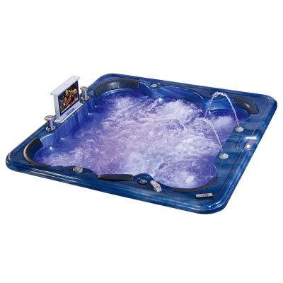 China Drop-In 4 person 16 led lights outdoor hot tub for sale