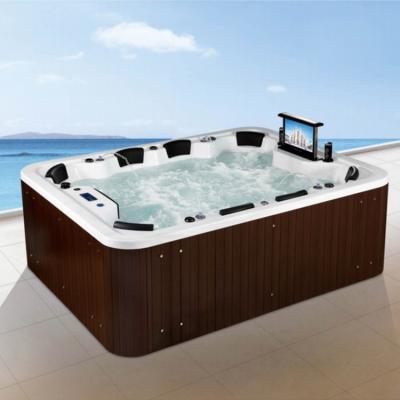 China 8 people garden party outdoor big whirlpool massage spa for sale