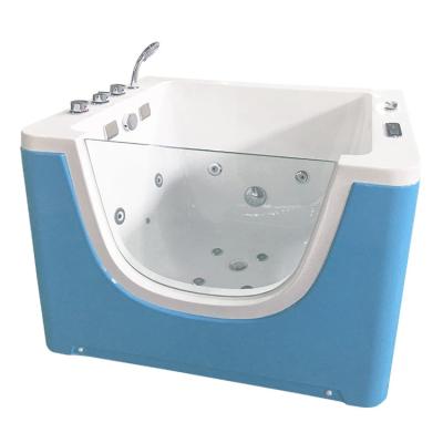 China 1100mm blue Acrylic Massage Bathtub new baby spa bath tub bathtub for sale