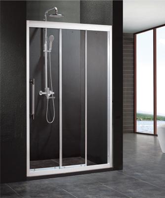 China framed square small 3 panel aluminum sliding shower door for sale