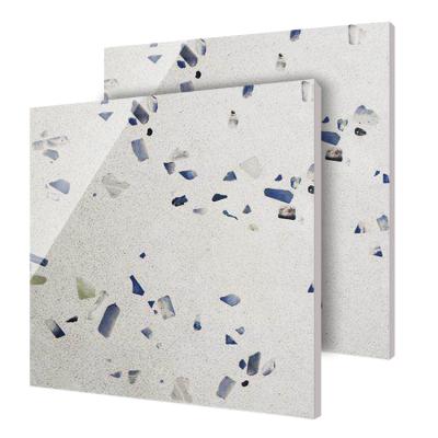 China 600x600 Terrazzo polished porcelain floor tiles en venta