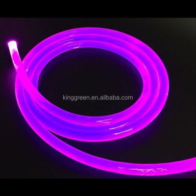 China Wholesale PMMA Glow Side Clear Solid Core PMMA Fiber Optic Cable 100m/Roll X 5mm For Swimming Pool Decoration for sale