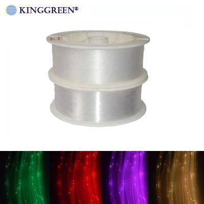 China PMMA Diameter 700m/Roll 1.5mm Shimmer Flash Point Plastic Glow PMMA Fiber Optic Cable For Decoration Or Illumination for sale