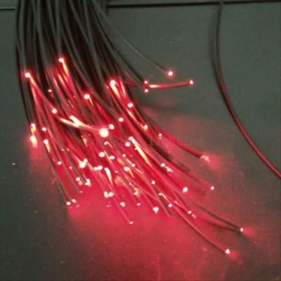 China 50PCS X 2Meter X 2mm PMMA Inside End Outer Diameter 3mm Diameter PMMA Plastic Fiber Optic Cable Black Glow for sale