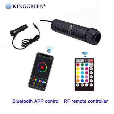 China High Quality App Bluetooth Music Control Car Speedboat Aluminum Fiber Optic Lights With RF Remote Controller For Roof Decoration for sale