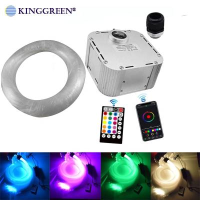 China 32W RGB Aluminum Twinkle Fiber Optic Light Kit Bluetooth APP Control LED Light Engine RF Remote Controller For Stars Ceiling for sale