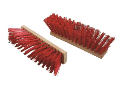 China Durable Wooden Block Bristle Floor Brush Stiff Wire Heavy Dust Sweeping Sweep Carbon Steel Cleaning Brush for sale