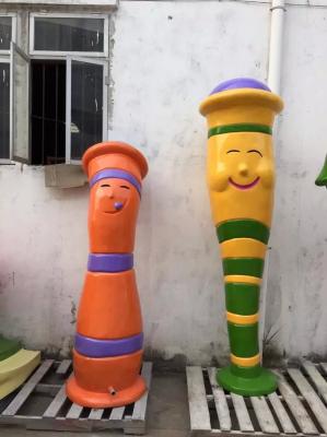 China Funny Cartoon Rain Column Fibergalss Water Park / Water House For Kids for sale