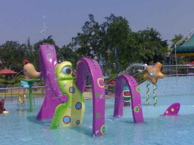 China Purple Ribbon Arch Water Pool Toys For Water Park Customized for sale