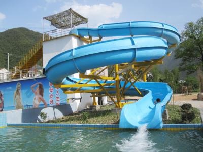 China Ourdoor Sport Places Swimming Pool Slides Durable Structure IS09001 for sale