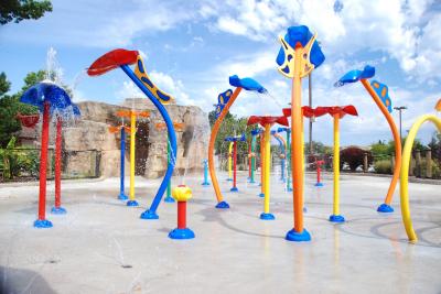 China Outdoor Water theme Park Aqua Spray Equipment Rainbow Spray Toys For Kids for sale