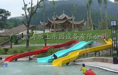 China 3 Lines Kid Water Slides Custom Commercial Water Slides Water Entertainment for sale