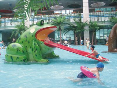 China Frog Style Pool Water Slide Children Fiber Glass Water Toys for sale