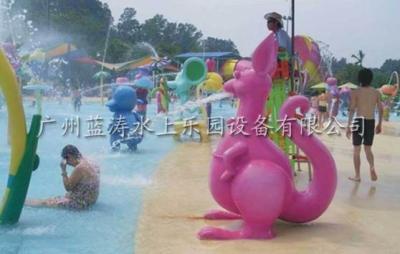 China Kangaroo Style Water Fountain Spray Park Equipment For Amusement Park for sale