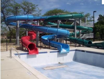 China Custom Pool Water Slides For Holiday Resort Toddler Water Slide for sale