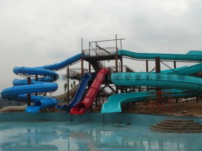 China Huge Spiral Water Slide Outdoor Water Amusement Park Equipment for sale